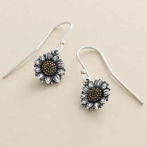 Wild Sunflower Dangle Earrings