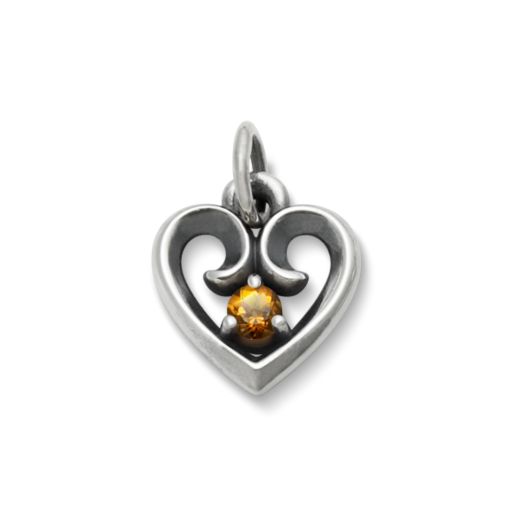 Avery Remembrance Heart Birthstone Pendant