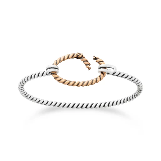 Changeable Twisted Wire Hook-On Bracelet