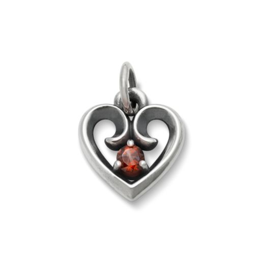 Avery Remembrance Heart Birthstone Pendant