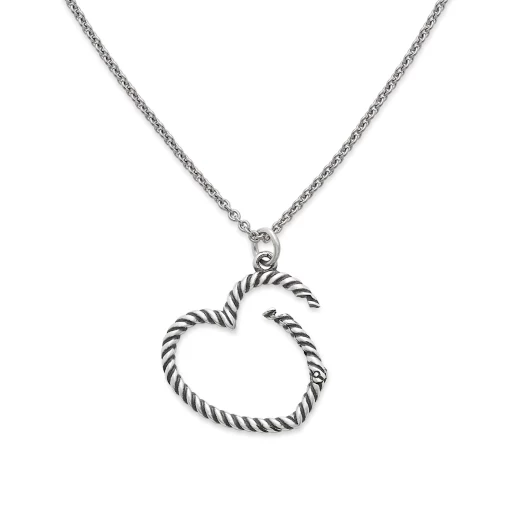 Changeable Heart Charm Holder Necklace