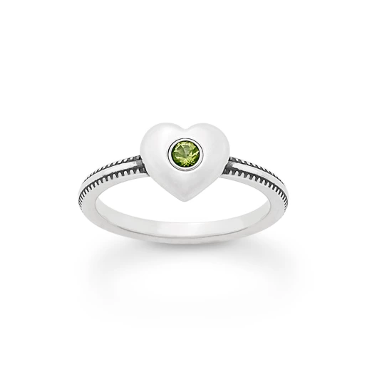 Keepsake Heart Birthstone Ring