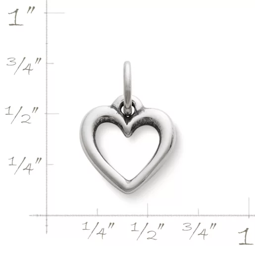 Open Wire Heart Charm