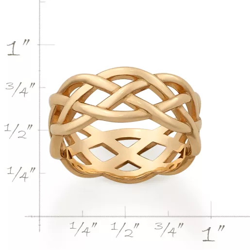 Woven Trinity Wedding Ring