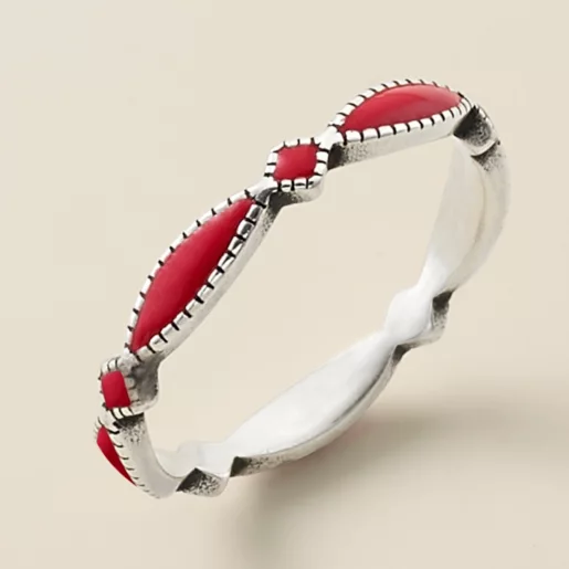 Enamel Cordoba Stacker Ring