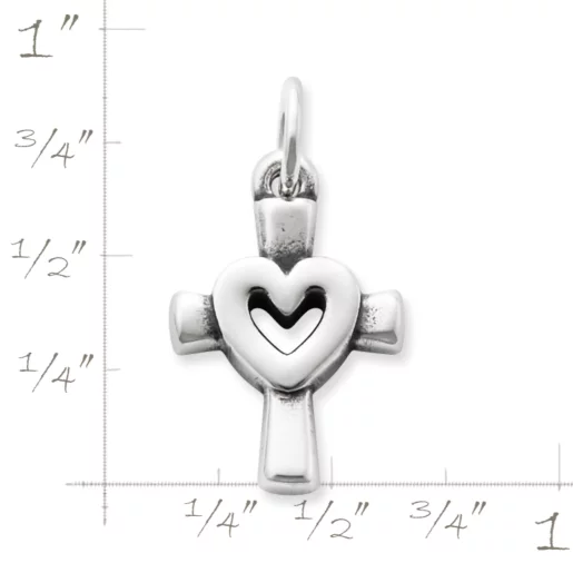 Centered in Love Cross Charm