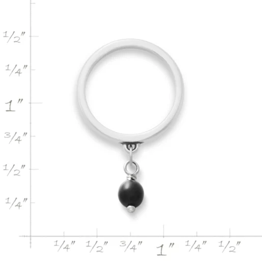 Glass Enhancer Bead Dangle Ring