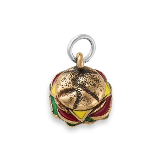 Enamel Cheeseburger Charm