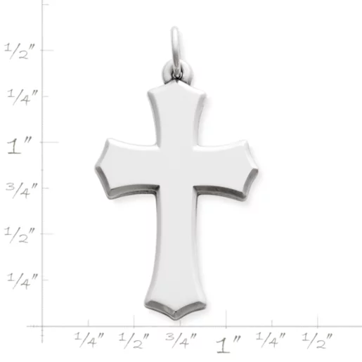 Beveled Clechee Cross Pendant