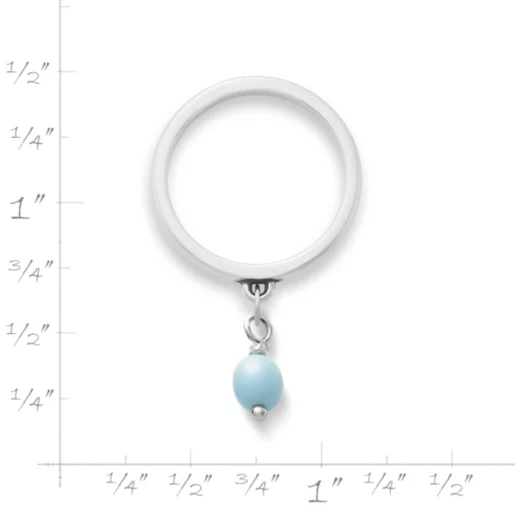 Glass Enhancer Bead Dangle Ring