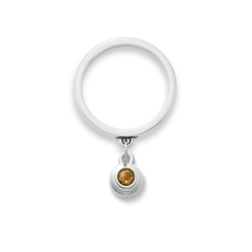 Avery Remembrance Birthstone Charm Dangle Ring