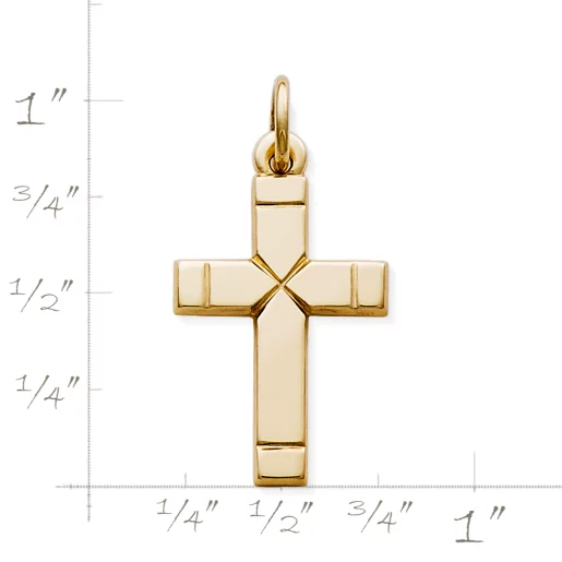 Small Plain Latin Cross Charm