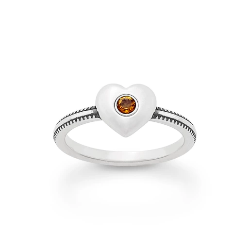 Keepsake Heart Birthstone Ring