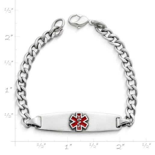 Enameled Medical Alert Bracelet
