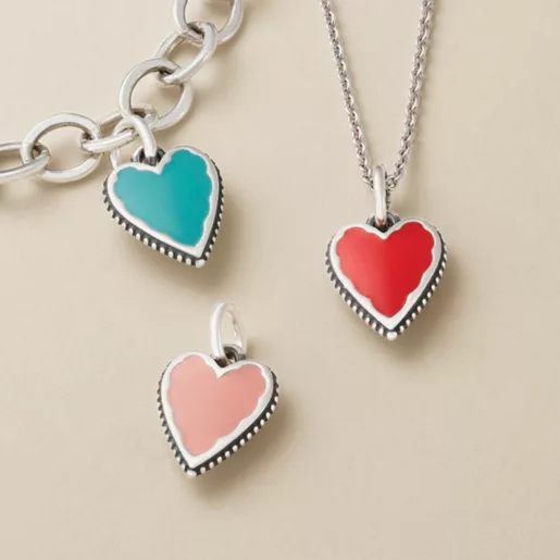 Gold Layered Necklaces with Faith and Heart Charms