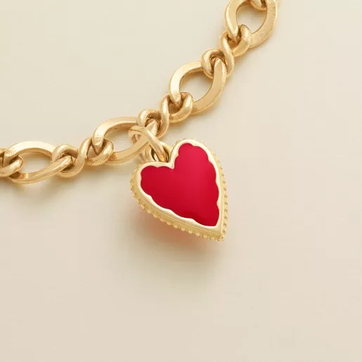 Gold Layered Necklaces with Faith and Heart Charms