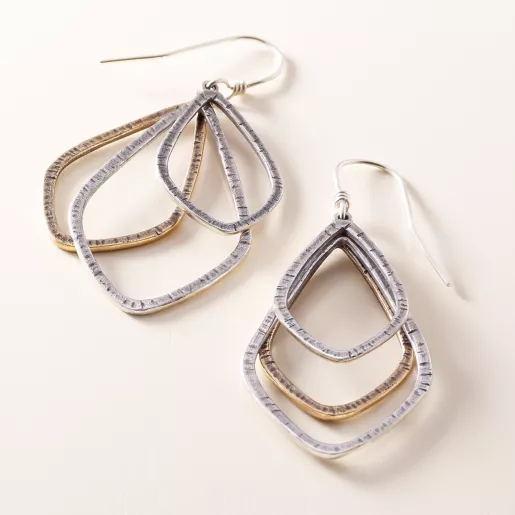 Forged Elements Dangle Earrings