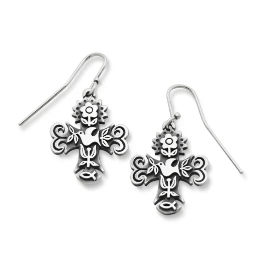 La Primavera Cross Dangle Earrings