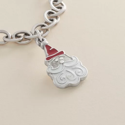 Enamel Sweet Santa Charm