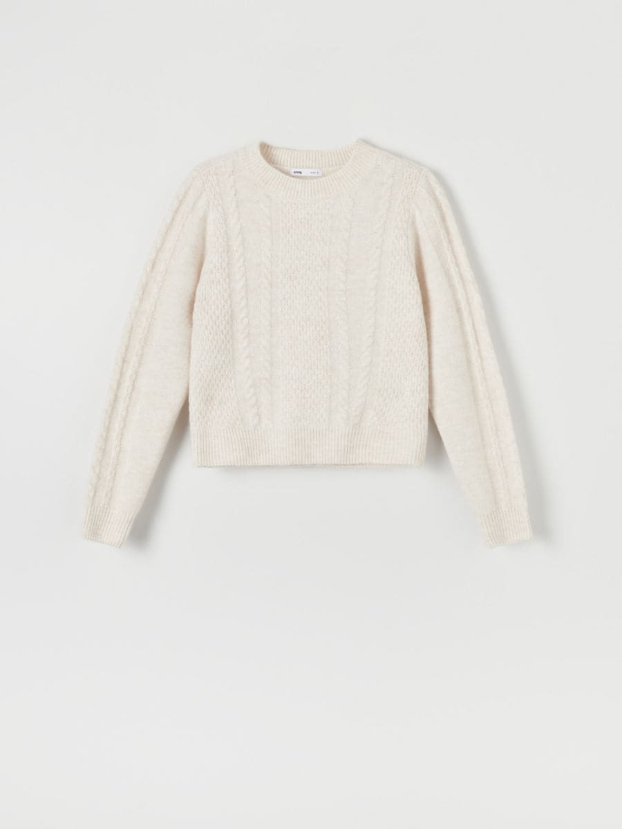 Sweter Kolor kremowy  3741X-02M