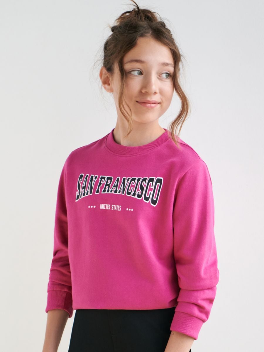 Bluza z nadrukiem Kolor różowy  8717M-43X