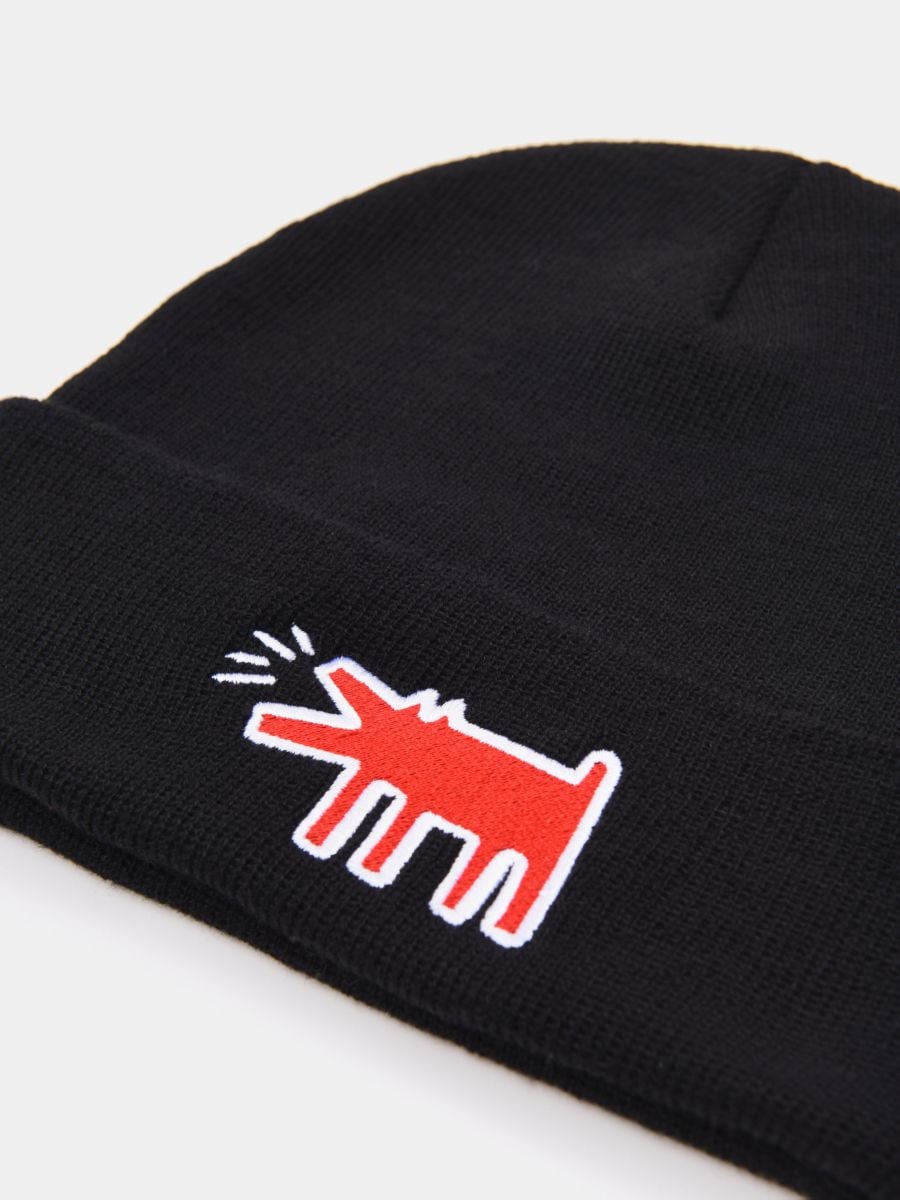 Czapka Keith Haring Kolor czarny  8305I-99X
