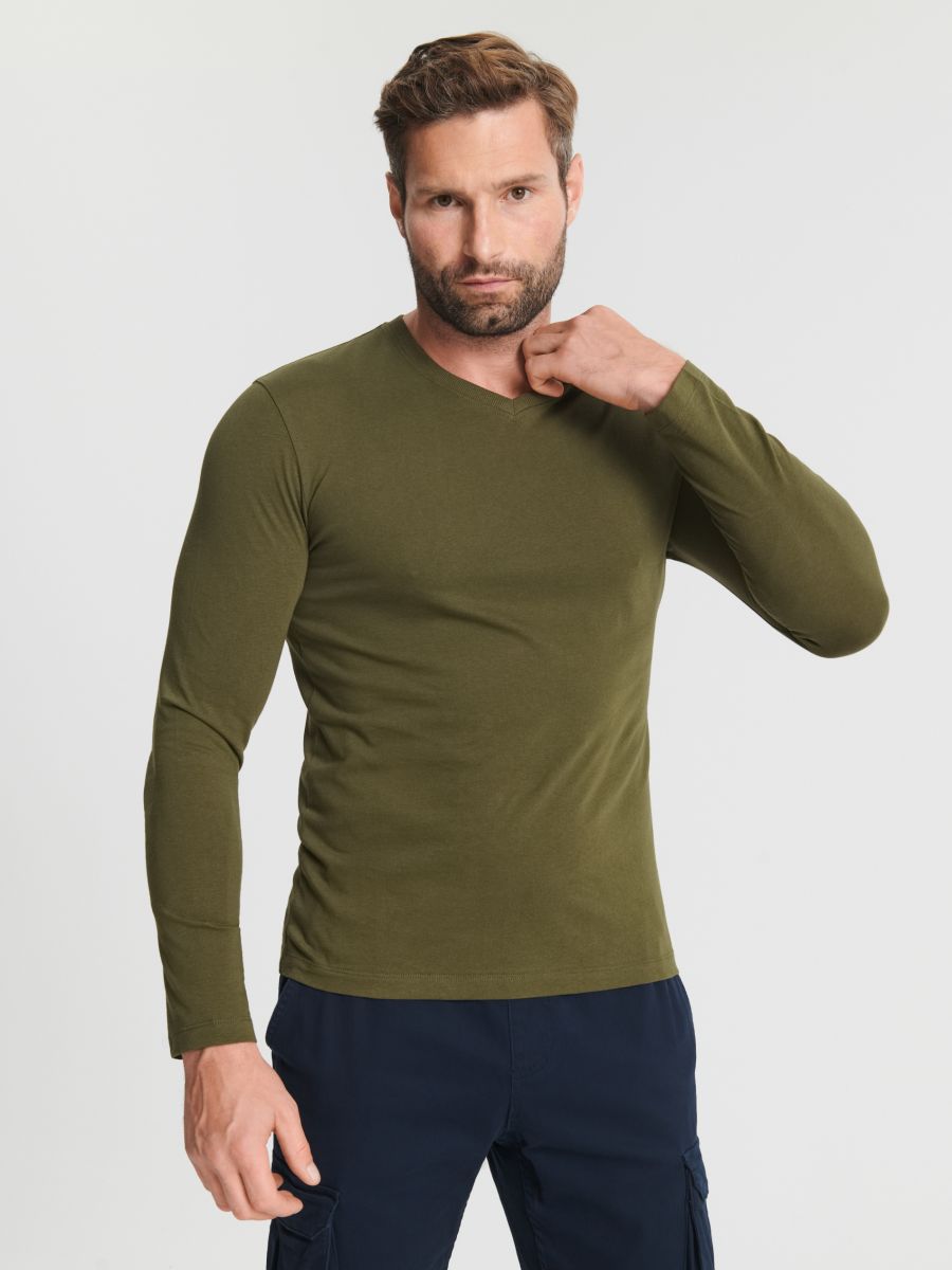 Koszulka Kolor khaki  2009O-87X
