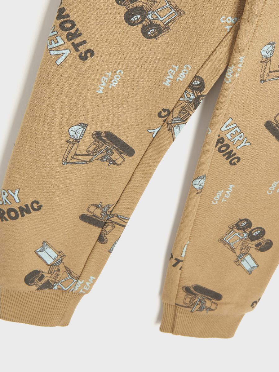 Spodnie dresowe jogger Kolor beżowy  1778X-08X