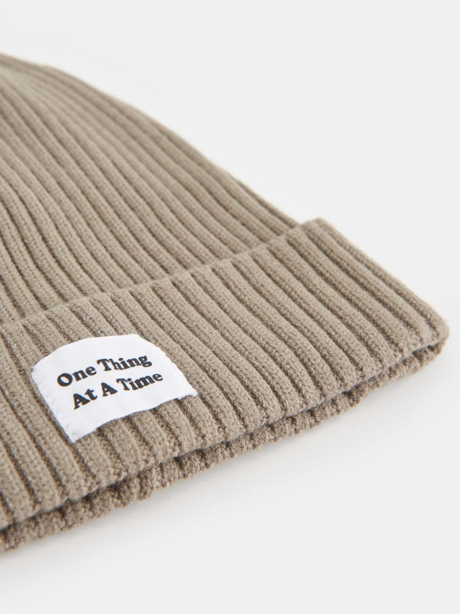 Czapka beanie Kolor zielony  8694F-79X
