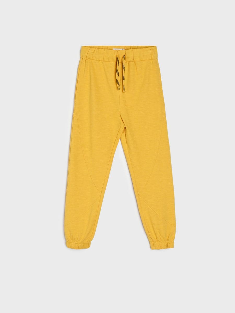 Spodnie dresowe jogger Kolor żółty  8430Q-17X