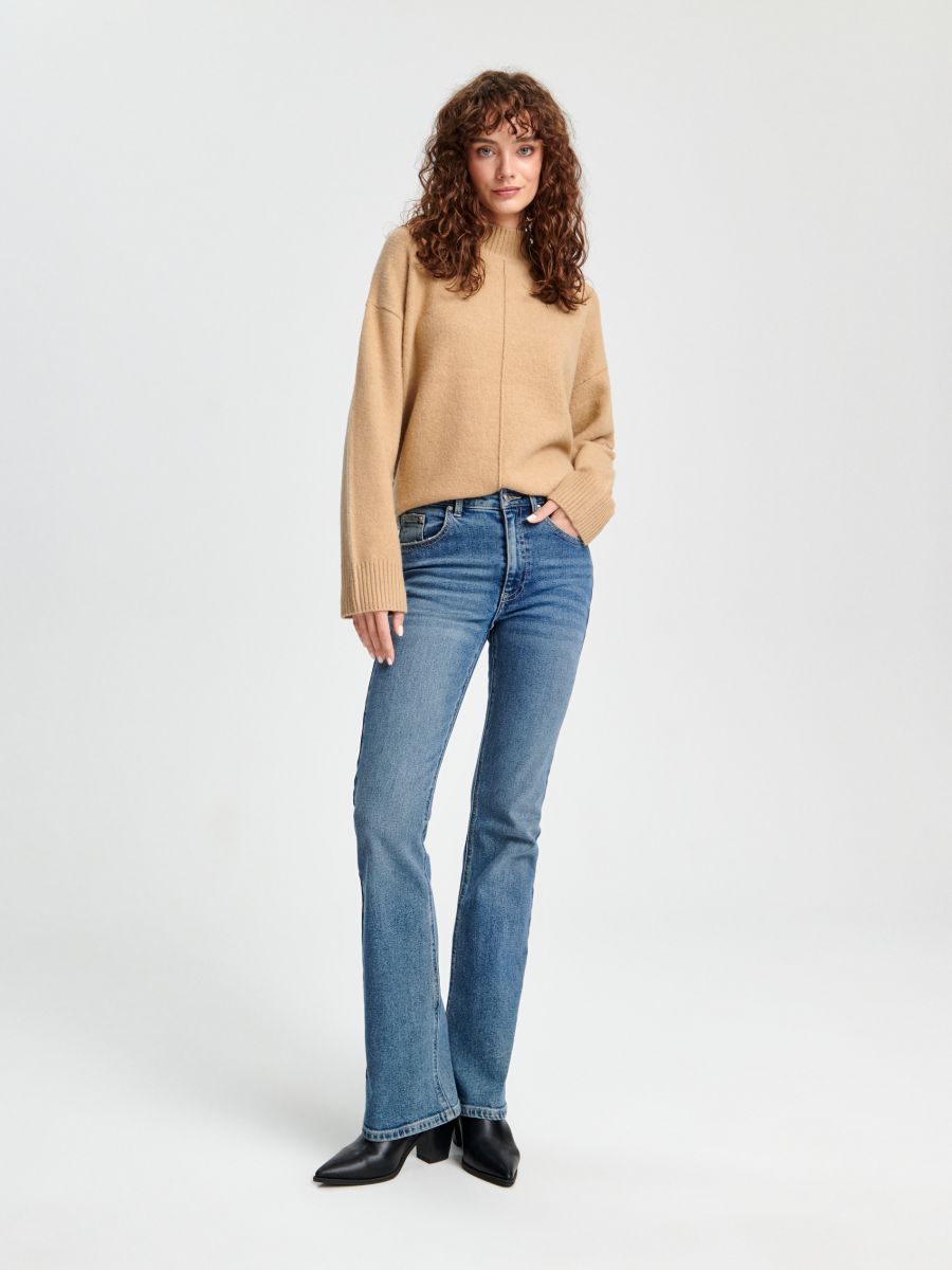 Sweter ze stójką Kolor beżowy  3366X-80X