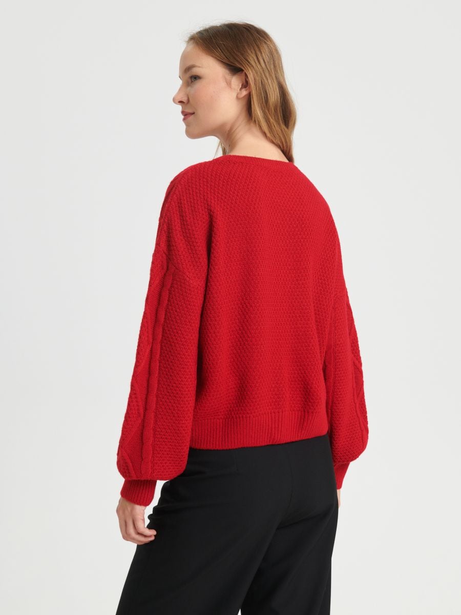Sweter Kolor czerwony  7384J-33X