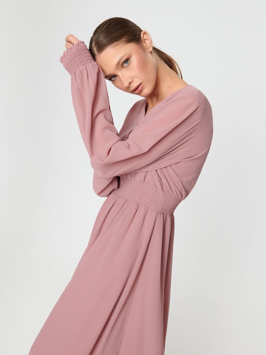 Sukienka midi Kolor różowy  3255X-39X