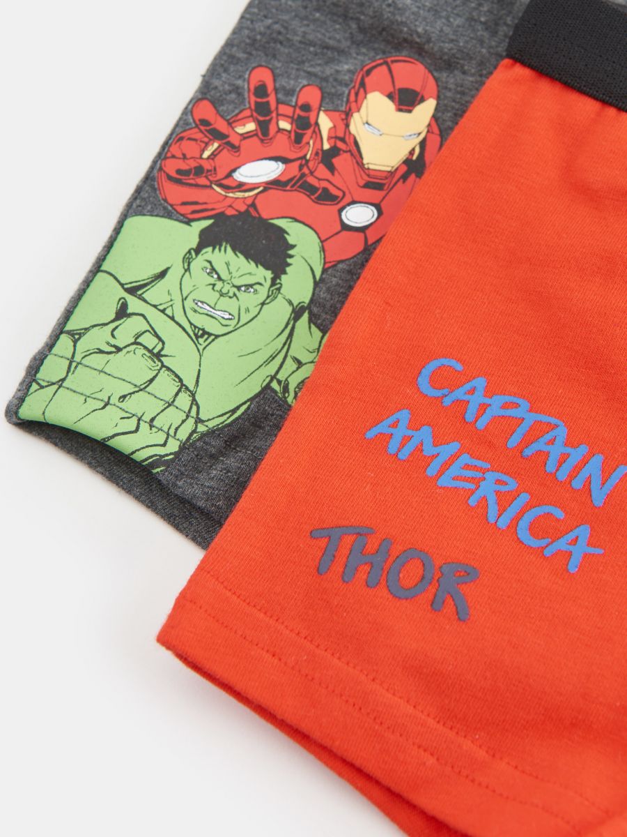 Bokserki Marvel 2 pack Kolor szary  7261F-90M