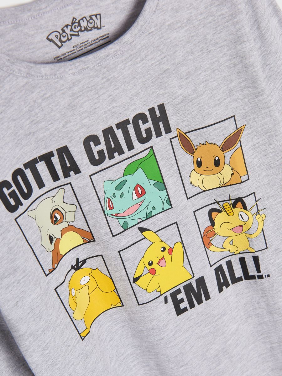 Koszulka Pokémon Kolor szary  4882J-9MM