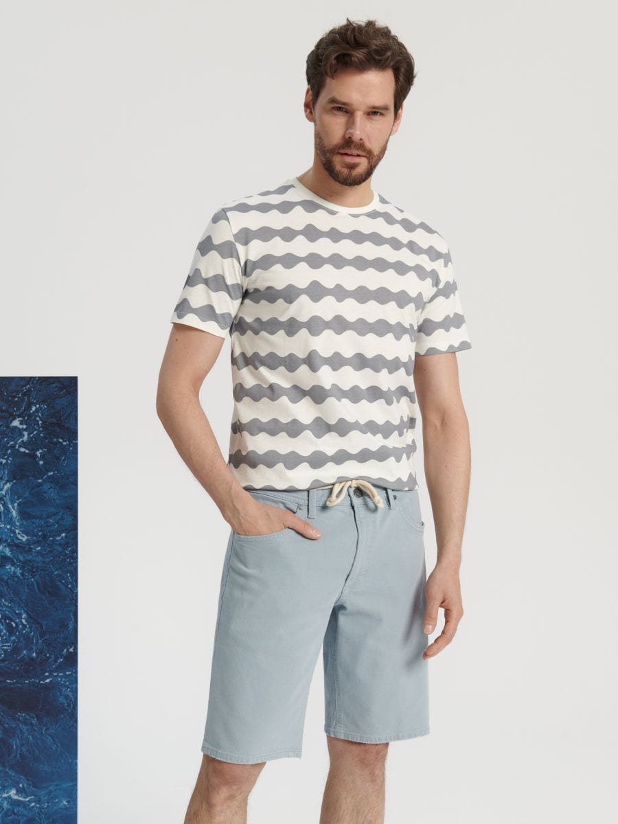 Szorty jeansowe Kolor błękitny  9855S-05X