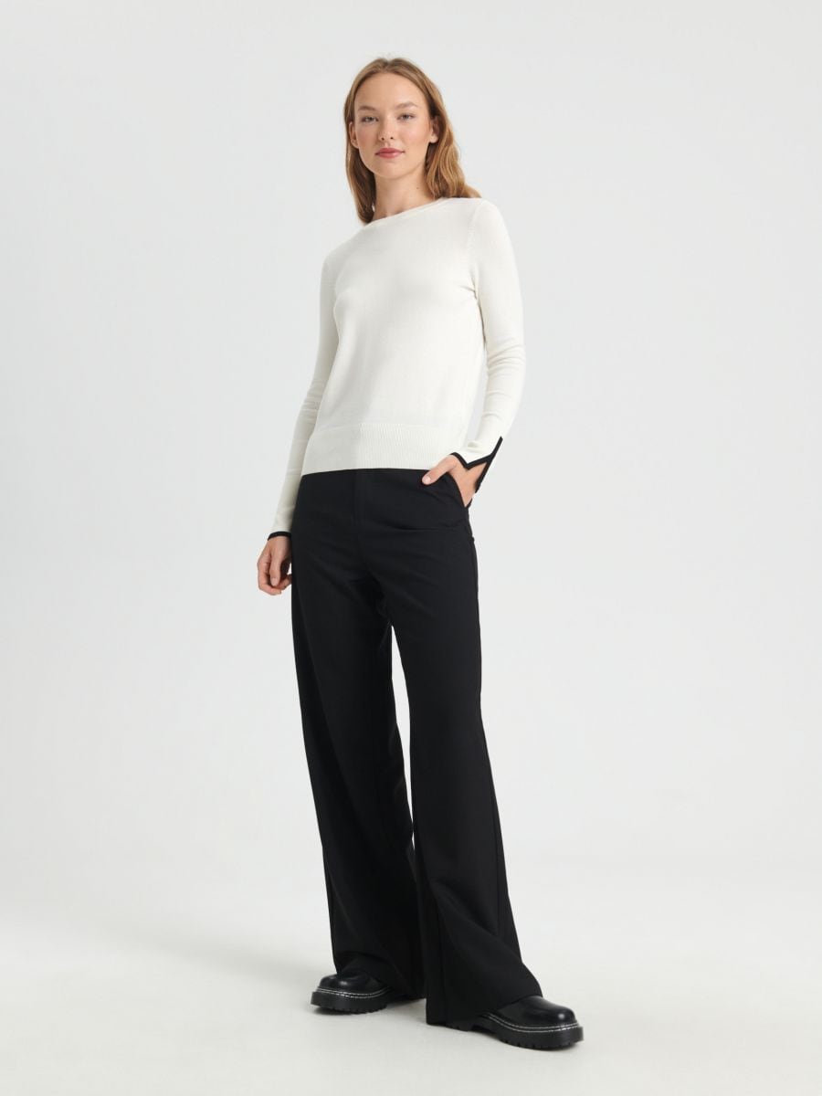 Sweter Kolor kremowy  7447J-01X