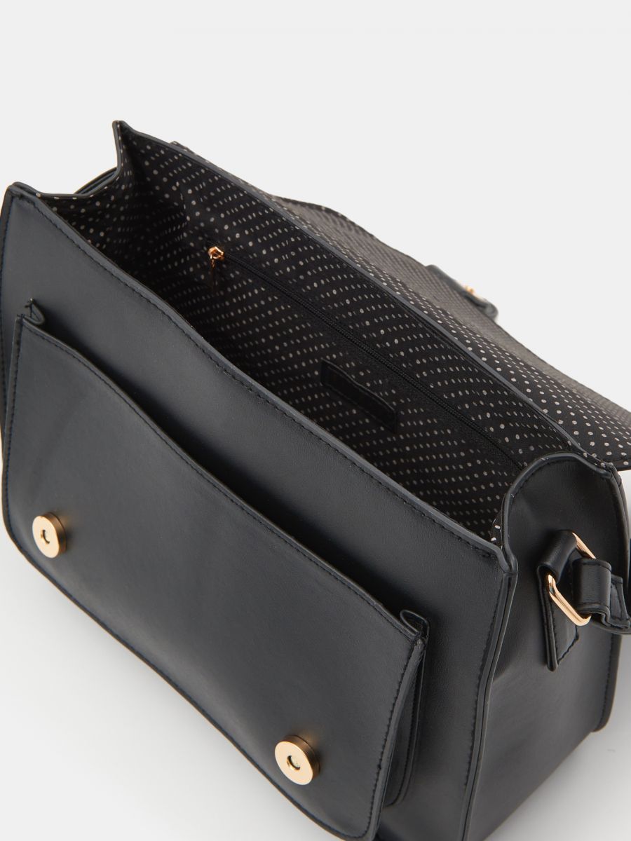 Torba z brelokiem Kolor czarny  3895K-99X