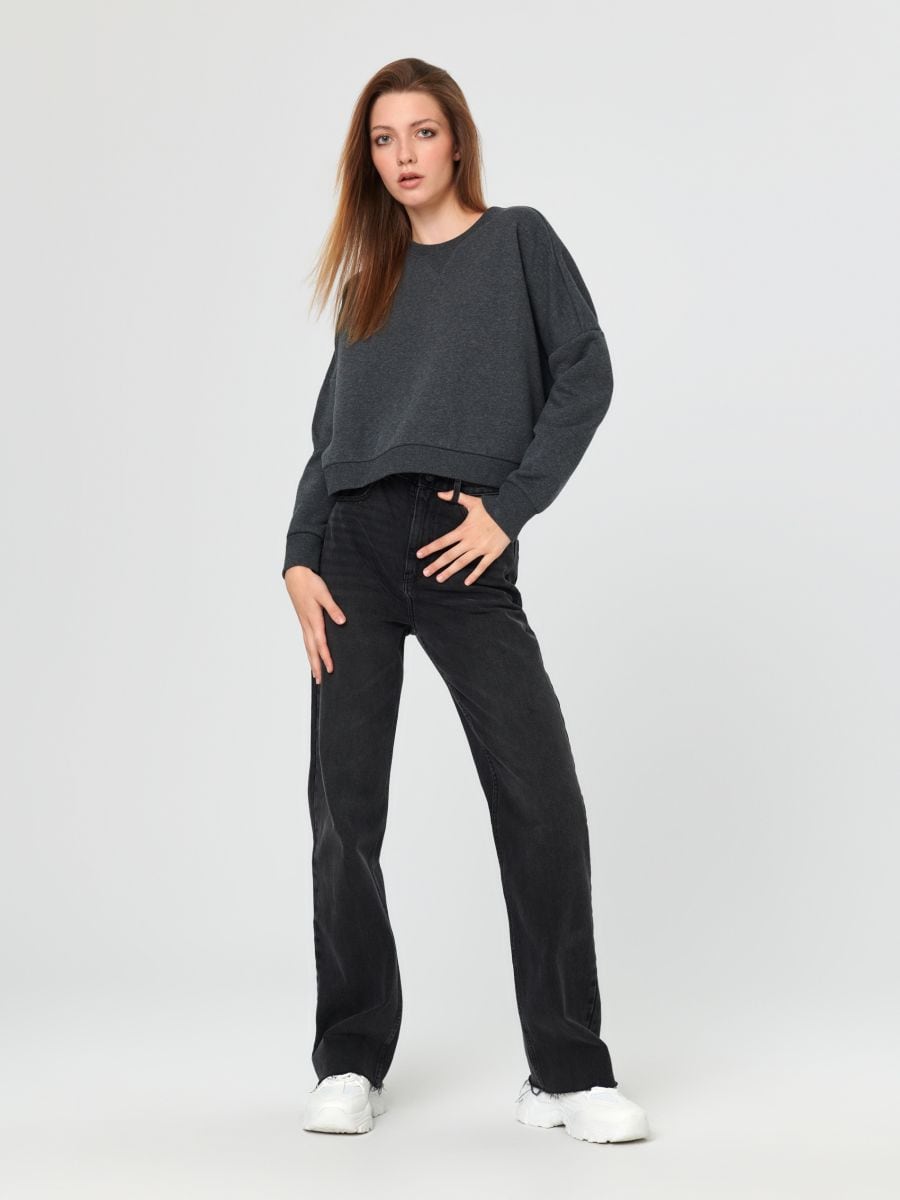 Bluza ze ściągaczami Kolor szary  6342J-86M