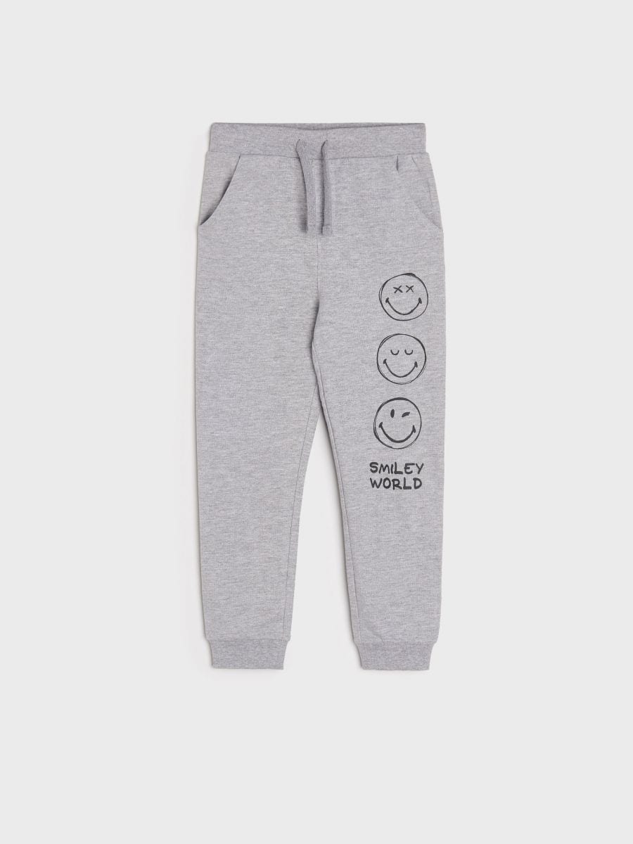 Spodnie dresowe jogger SmileyWorld® Kolor szary  4661J-9MM
