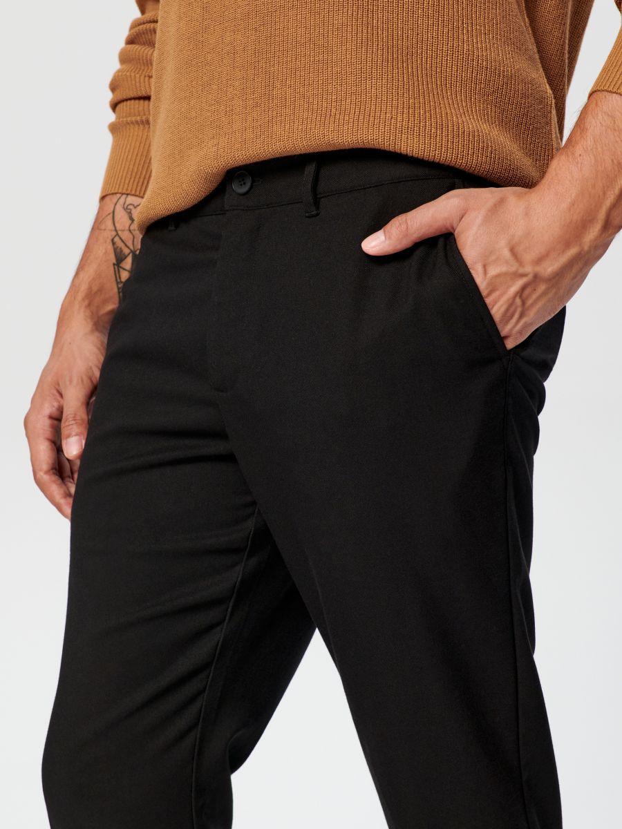 Spodnie chino Kolor czarny  8441C-99X