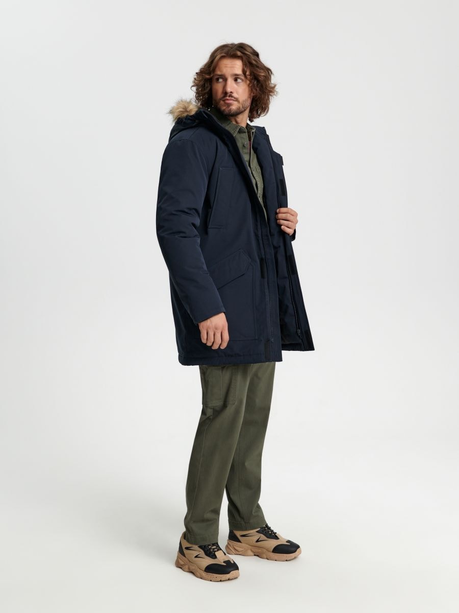 Kurtka parka Kolor granatowy  1852O-59X