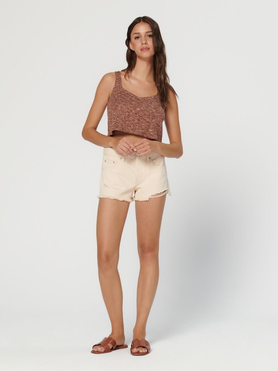 Top w prążki Kolor wielobarwny  3976X-MLC