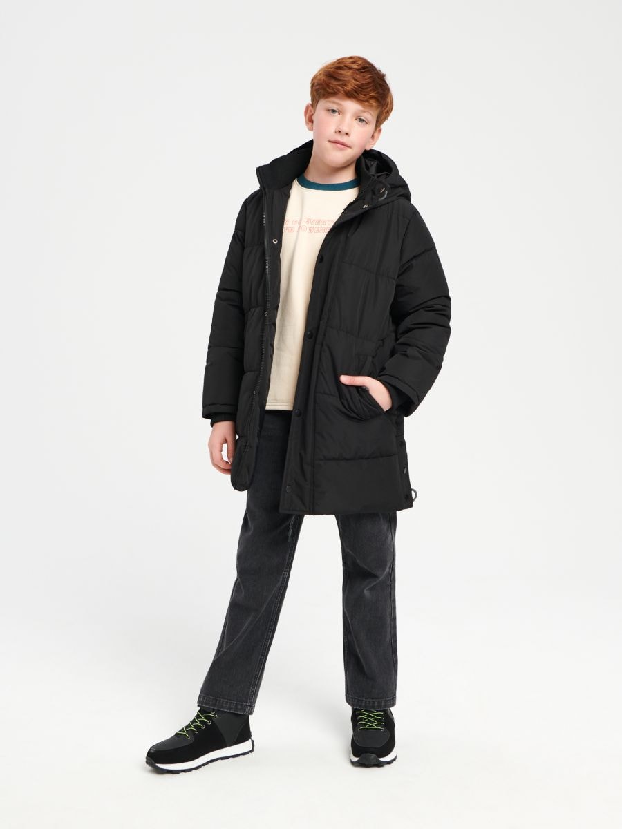Kurtka parka Kolor czarny  4679T-99X