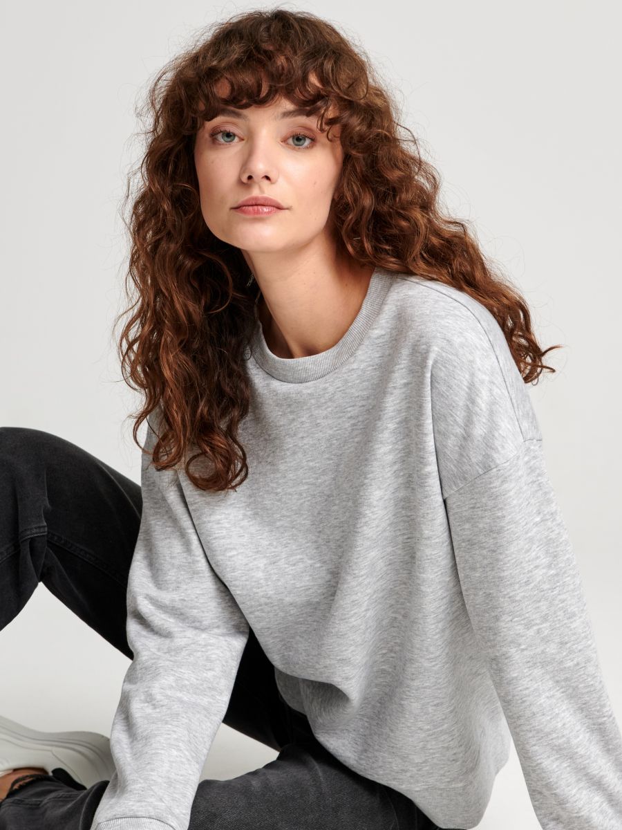Bluza ze ściągaczami Kolor szary  6363J-09M