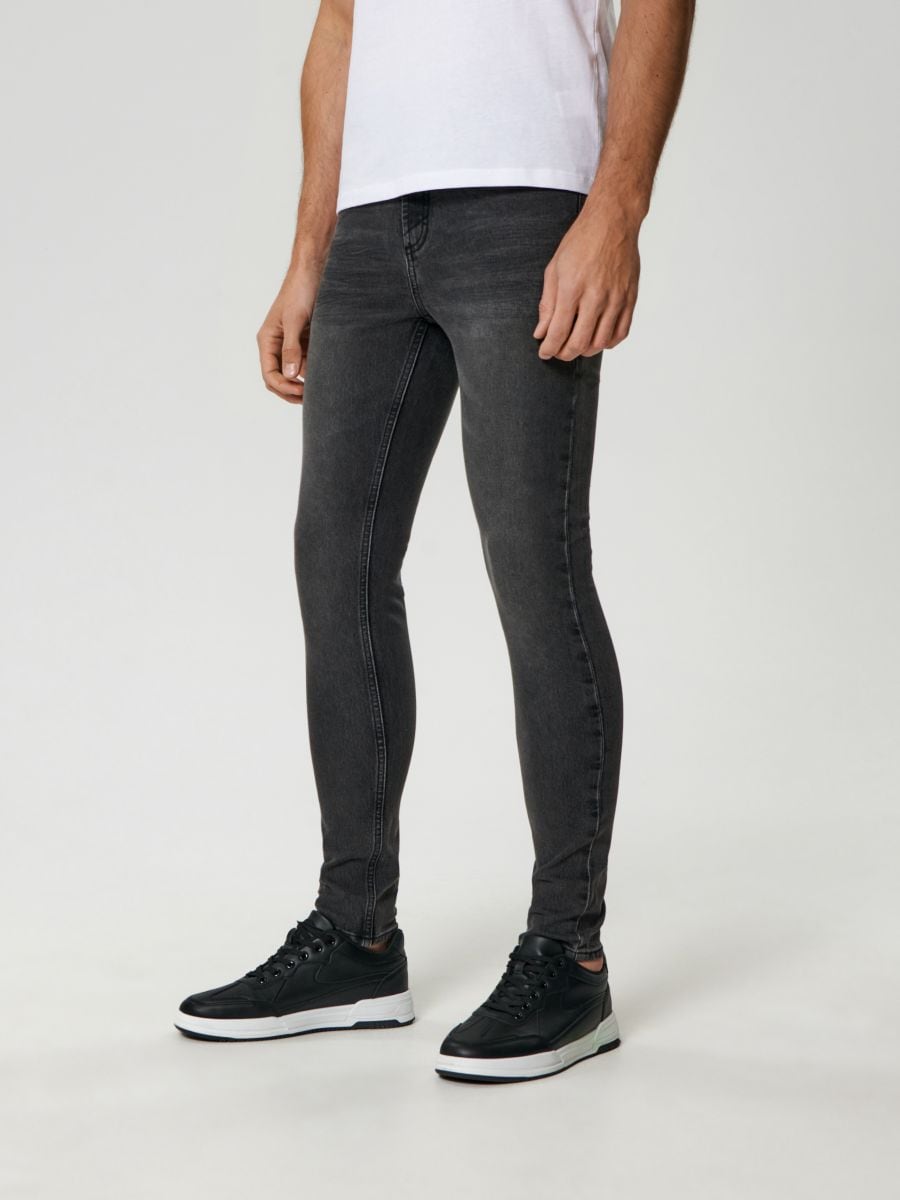 Jeansy skinny Kolor szary  1575O-90J
