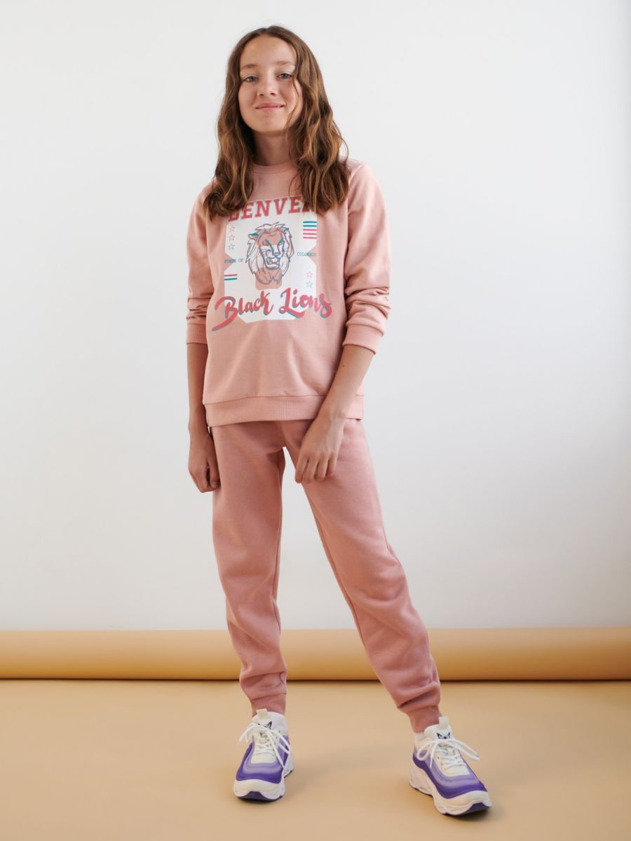 Bluza z nadrukiem Kolor różowy  8721M-03X