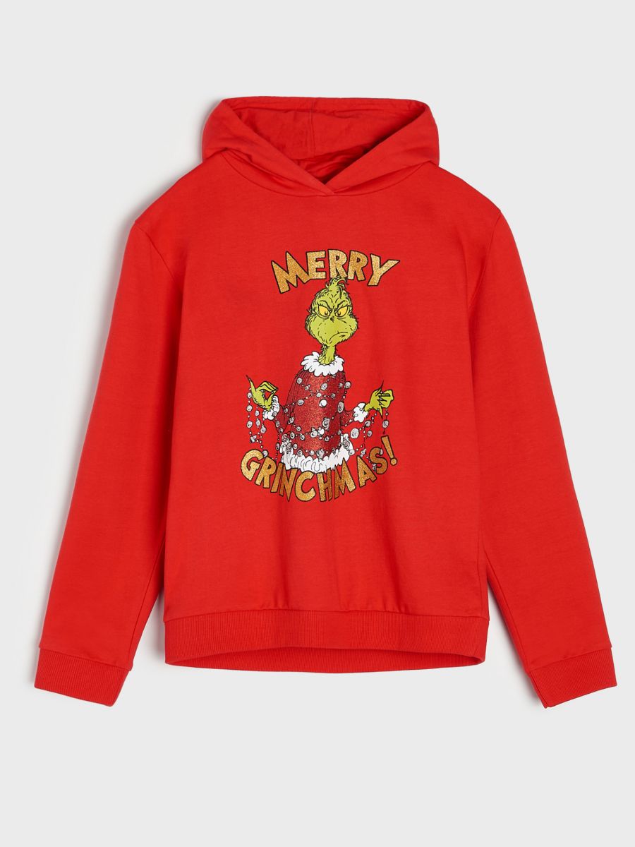Bluza świąteczna Grinch Kolor czerwony  8418Q-33X