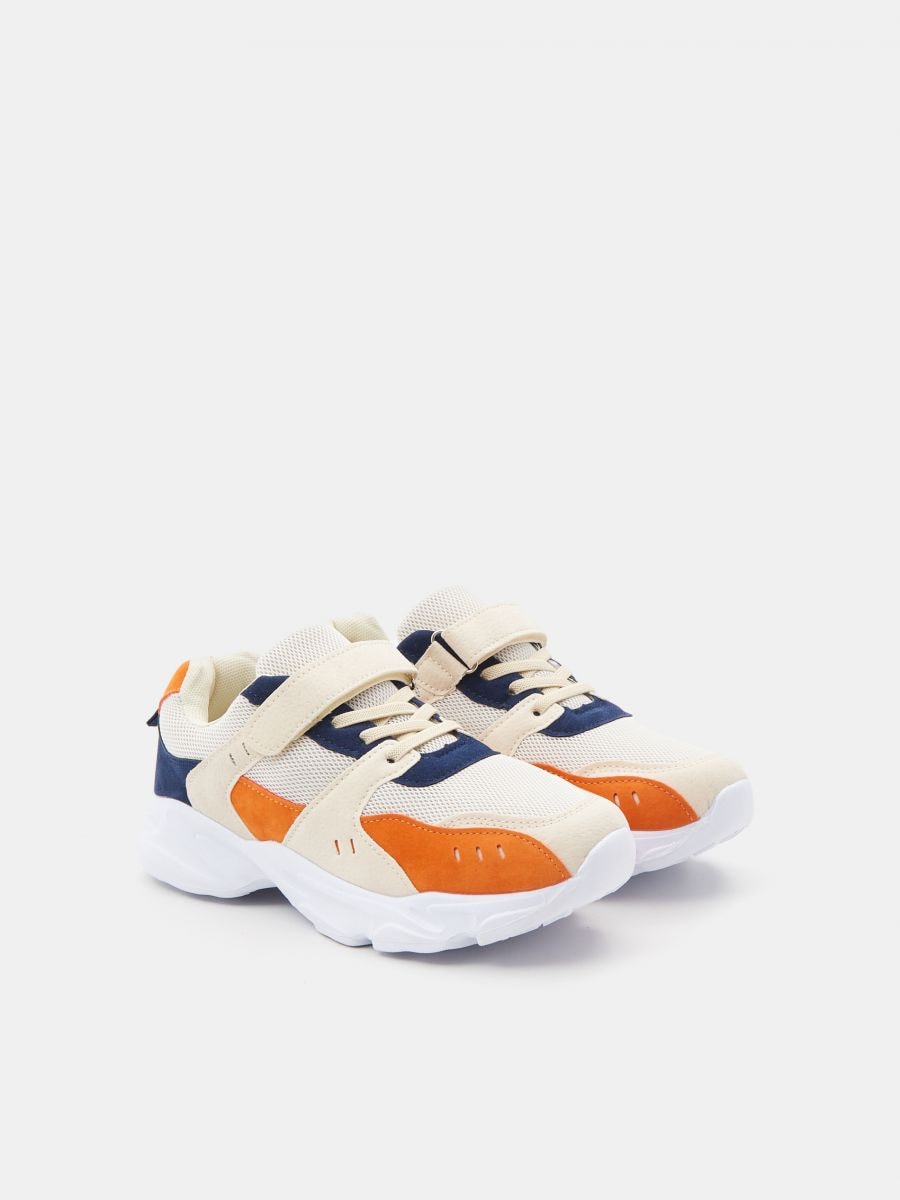 Sneakersy na rzepy Kolor beżowy  7234P-08X
