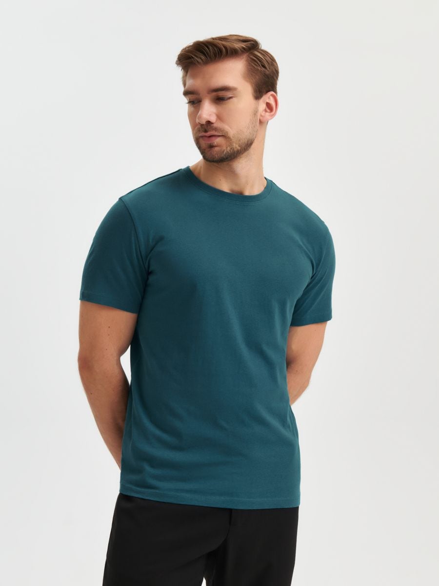 Koszulka basic Kolor niebieski  2358O-56X